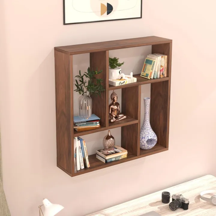 Javis%20Engineered%20Wood%20Wall%20Decor%20Floating%20Shelf,%20Office%20Display%20Rack%20Decorative%20Hall%20D%C3%A9cor%20for%20Living%20Room%20Home%20Furniture%20(Wenge%2024x24")%20-%20Image%206