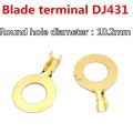 20pcs  Blade terminal DJ431 copper ring terminal 2.2MM 2.8MM 3.2MM 4.3MM 5.2MM 6.2MM 8.2MM 10.2MM terminal lug Open copper nose. 