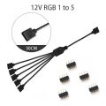 Motherboard RGB SYNC Splitter 5V 3Pin ARGB/12V 4Pin RGB SYNC HUB Transfer Extension Cable For M/B ASUS GIGABYTE MSI.