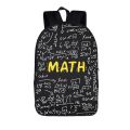 Mathematical Formula Backpack Chemistry Experimental Youth School School Bag Travel Large Capacity Storage Bag Backpack Gift.