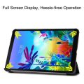 【FUPANG】For LG G Pad 5 10.1e FHD folding stand leather protective leather case coverr case cover slim stand # G35.