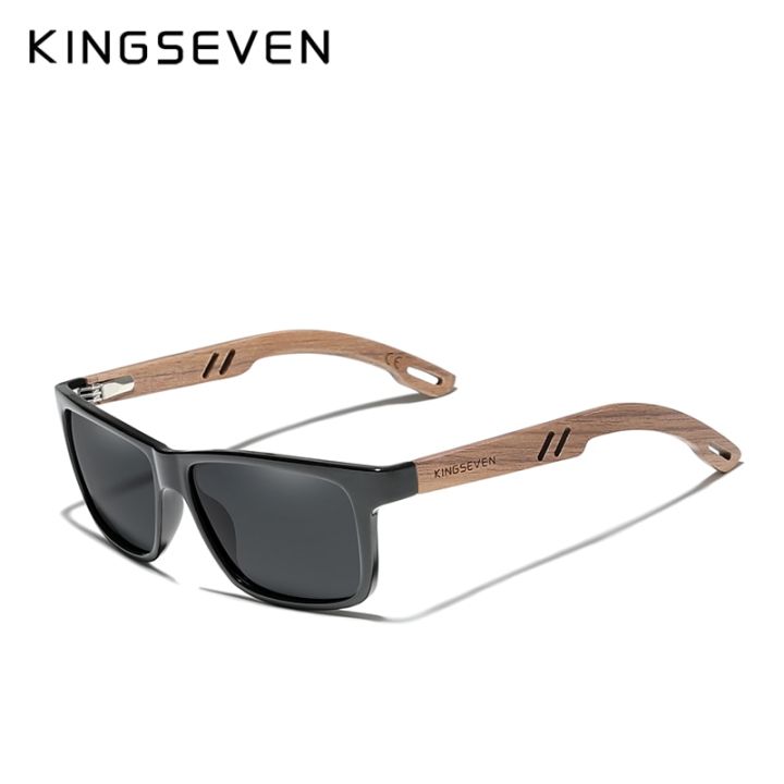 KINGSEVEN%20100%25%20Polarized%20Vintage%20Men%20Wooden%20Sunglasses%20Wood%20UV400%20Protection%20Fashion%20Square%20Sun%20glasses%20Women%20Gafas%20De%20sol%20-%20Image%202