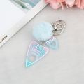 1PC Women Keychain Ouija Planchette Rresin Charms Handbag  Keyring with Puffer Ball Ouija Board Keyring Custom Made Welcome. 