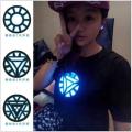 Oimg Men/Women Iron Man Led Light Acoustic Control O-Neck Short-Sleeved T-Shirt. 