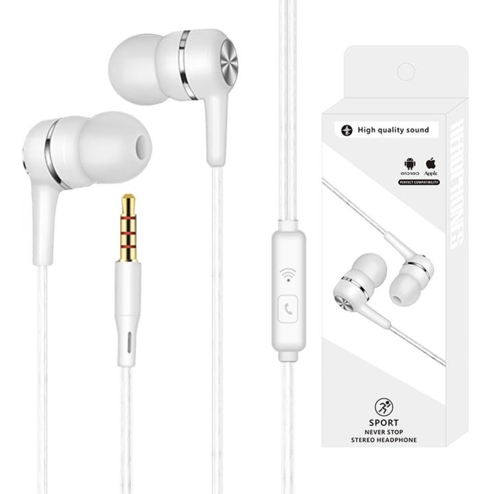 Wired Headset Earphone with Microphone Hands Free for Tablet PC Phone