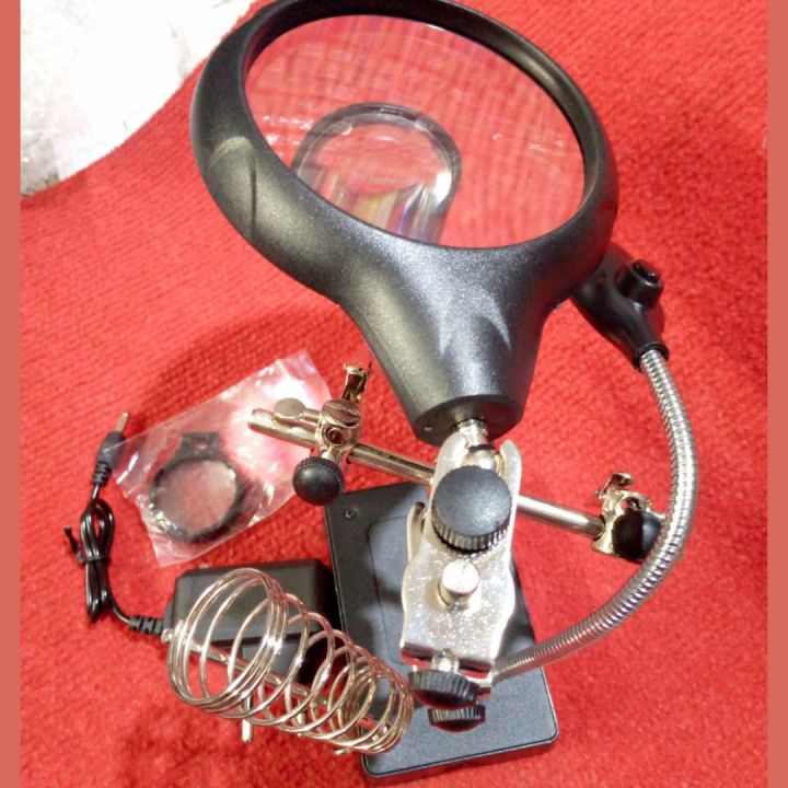 Soldering%20Iron%20Stand-3rd%20Helping%20Hand%20Magnifier%20Tool%203.5x%20&%2012x%20Electrical%20Circuitry%20&%20Parts%20-%20Image%202