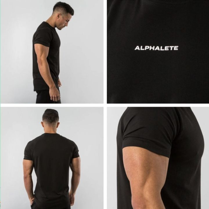 Black%20Gym%20Skinny%20T-shirt%20Men's%20Short%20sleeve%20t%20shirt%20Male%20Summer%20Fitness%20Bodybuilding%20Cotton%20Tee%20shirt%20Tops%20Casual%20Sport%20Clothing%20-%20Image%207