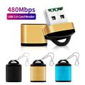Poruis Black Card Reader Microsd/TF Card/Mobile Memory Card Car Creative Card Reader. 