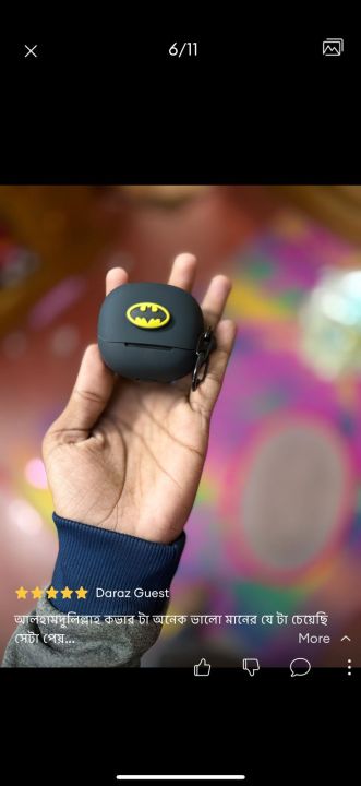 QCY%20MeloBuds%20N20%20Pro%20Batman%20Edition%20Only%20cover%20Premium%20Artificial%20Carrying%20cover%20Shockproof%20Earbuds%20Cover%20For%20Buds%20Soft%20Silicone%20Bluetooth%20Headphone%20Cover%20-%20Image%202