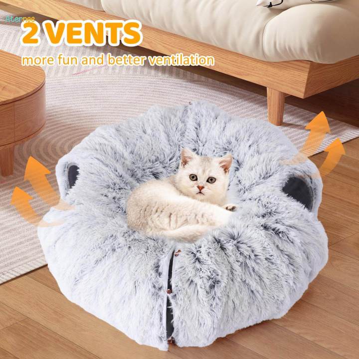 Cat%20Tunnel%20Bed,%20Cat%20House%20Collapsible%20Interactive%20Toy,%20Dog%20with%20Ball,%20Tube%20Gray%20-%20Image%205