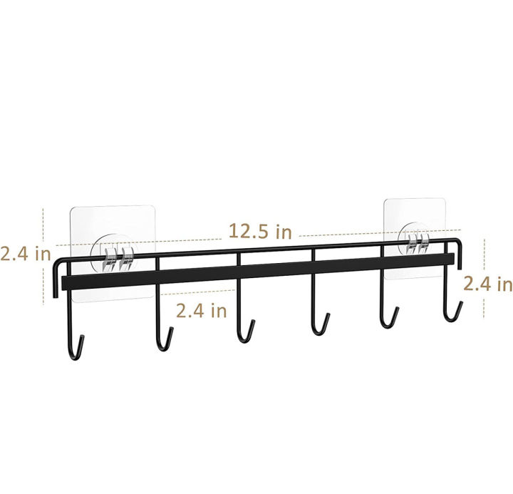 GC%202pcs%20Wall%20Mounted%20Coat%20Rack,%20Metal%20Wall%20Self-adhesive%20Hanger,%20Coat%20Hook%20With%206%20Hooks%20For%20Clothes%20Towel%20Hats,%20Kitchen%20Wall%20Hanging%20Rack%20No%20Drilling%20Hanger%20%EF%BB%BF%20-%20Image%207