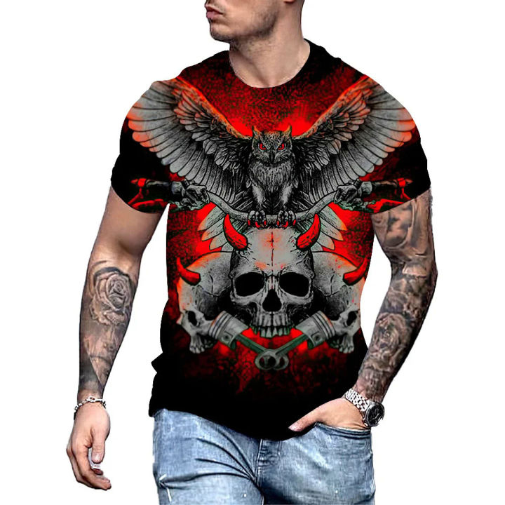 Fashion%20eagle%20pattern%20T%20shirt%20for%20men%20vintage%20trend%20skull%20Harajuku%20streetwear%20casual%20o-neck%20short%20sleeve%20summer%20loose%20T-shirts%20-%20Image%204
