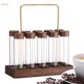 10x Single Bean Storage Tubes Coffee Tubes Coffee Bean Cellars Airtight Sealed Glass Canister Jars for Coffee Lovers. 