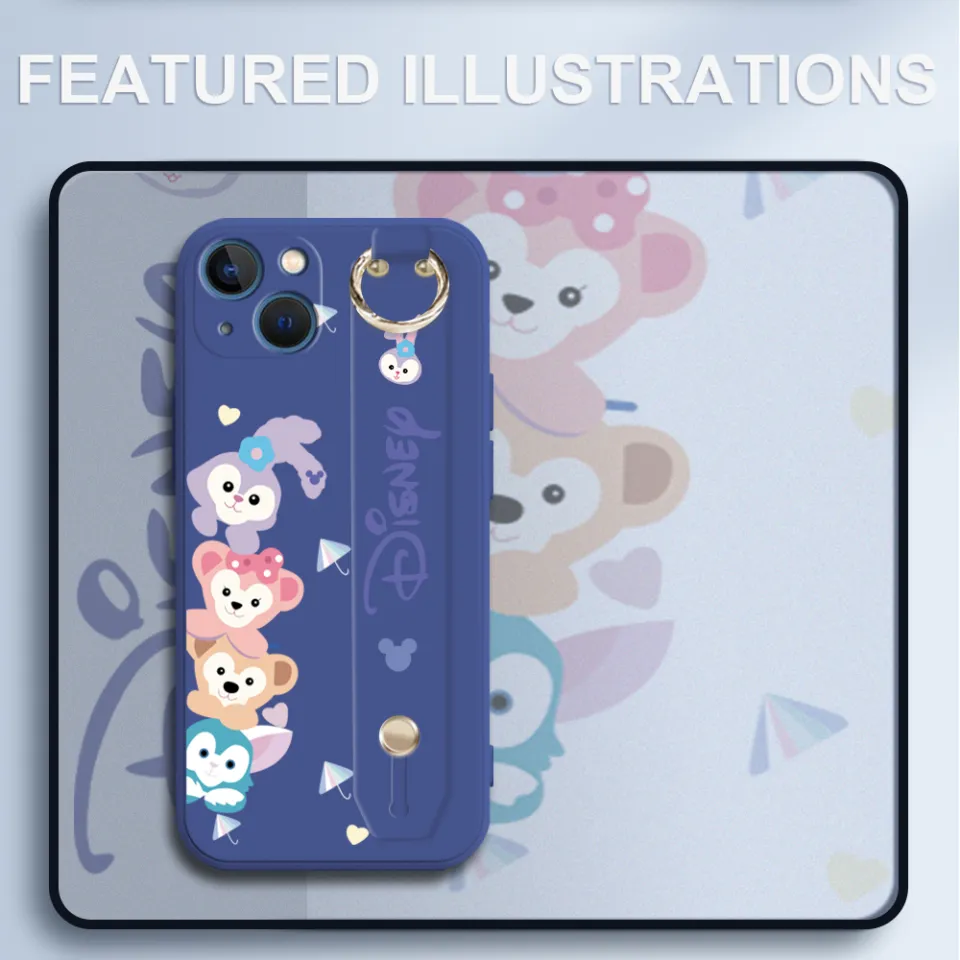 Jizetin for iPhone 11 Wrist Strap Case Creative Cartoon Cute Bunny