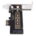 NVMe PCIe M.2 NGFF SSD to PCIe x1 adapter card PCIe x1 to M.2 card with bracket. 