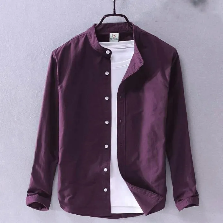 Band Colour Long Sleeve Casual Shart for Man - Shirt For Men - Shirt For Men