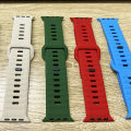 Silicone Strap For Apple Watch ultra 2 Band 44mm 49mm 45mm 42mm 40mm 41mm 38mm sport correa bracelet iwatch Series 7 6 3 se 8 9.