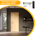 Automatic Door Closer Adjustable Heavy Duty Spring Door Black.