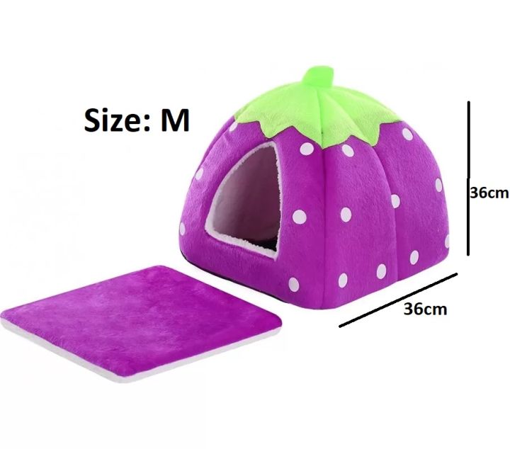 Soft%20Strawberry%20Pet%20Dog%20Cat%20House%20Kennel%20Foldable%20Winter%20Warm%20Cushion%20Animal%20Bed%20Dogs%20And%20Cats%20Products%20(Size:%20M),%2036cm%20x%2036cm%20-%20Image%2010