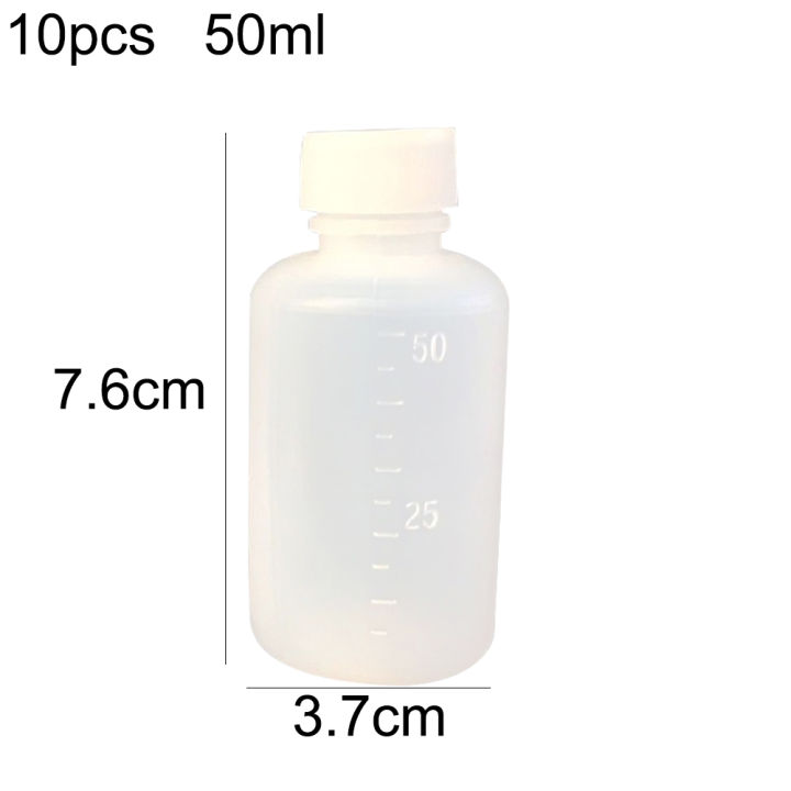 10Pcs%20Plastic%20Clear%20Scale%20Bottle%2050ml%20Liquid%20Empty%20Medicine%20Container%20with%20Cap%20-%20Image%204