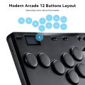 Haute42 Cosmox Mini Arcade Joystick Hitbox Controller Keyboard Leverless Hitbox Fightstick For Ps4 /PS5/Switch Arcade Stick PC.