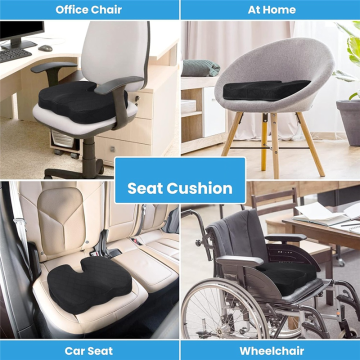 Seat%20Cushion%20-%20Cushion%20for%20Office%20Chair,%20Car%20Seat,%20Airplane,%20Bleacher%20-%20Sciatica%20&%20Coccyx%20Pain%20Relief%20Desk%20Grey%20Cushion%20Easy%20Install%20-%20Image%203