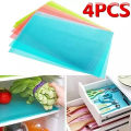 Washable Refrigerator Mats, Waterproof Fridge Mats, Drawer Mats 1/2/3/4 Pcs.