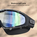 Outtobe Ad-ult Swimming Goggles Large Frame with ear plug Waterproof Anti Fog Swim Glasses.