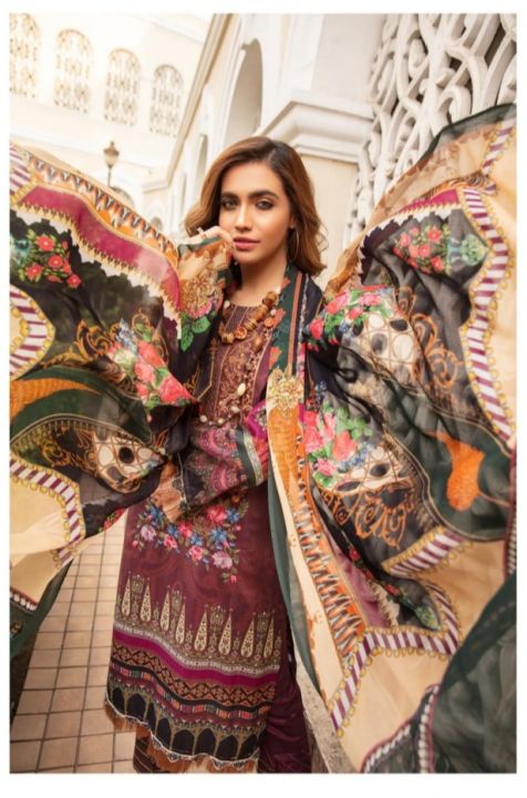 PAKISTANI NOOR RANG NAGAR SIGNATURE LAWN SALWAR KAMEEZ (Un-stiched 3 PCS ) FOR WOMEN