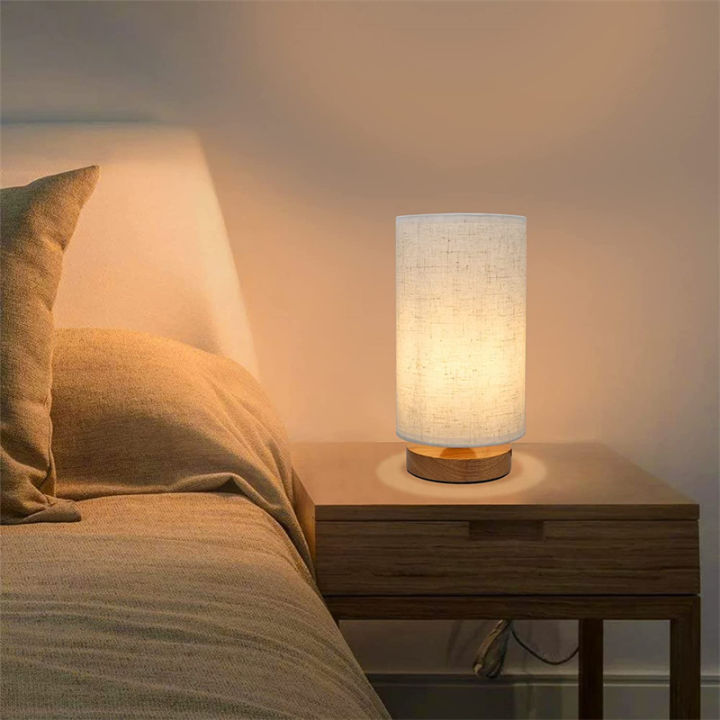 USB Powered Modern Nordic Wood Table Lamp Night Light For Bedroom  Illumination Warm White Gift Wooden Bedside Kids Room Decor