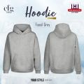 Premium EFG Fashion FOOSIL GRAY Embroidery Logo Non Zipper Winter Hoodie Cotton Fleece Fabric Inside Brush Export Quality Gray Color. 