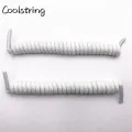 Coolstring 4mm Spiral Spring Curly Stretch Shoelace Lazy No Tie Shoe Laces New Shoestrings For Elderly Children Casual Sneakers. 