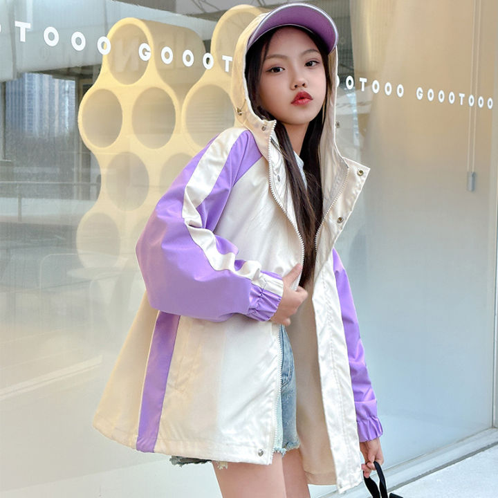 Kids%20Girls%20Patchwork%20Rain%20Jacket%20Pink%20Purple%20Waterproof%20Coat%20Lightweight%20Hooded%20Warm%20Windbreaker%20XY-273%20-%20Image%204