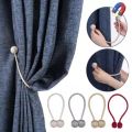 2 Pcs Set Magnetic Pearl Ball Cortinas Holdbacks Buckle Accessory Tiebacks Accesorios Curtain  Hook Holder. 