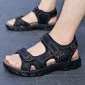Brand Classic Mens Sandals Summer  Leather Sandals Men Outdoor Casual Lightweight Sandal Fashion Men Sneakers Size 38-46. 
