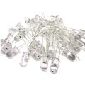 15Pcs- 2 Color 2 Pin Red Blue LED Transparent 5mm Water Clear LED 5mm LED 2 Pin Transparent Round 5mm LED Light Bulbs. 