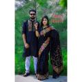 Dhupiyan Cotton Sharee and Panjabi Couple Dress.
