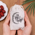 1/5/10Pcs Ramadan Gift Bag Eid Mubarak Lanterns Stars Moon Arabic Canvas Drawstring Pockets Middle East Festival Decorative Gifts. 