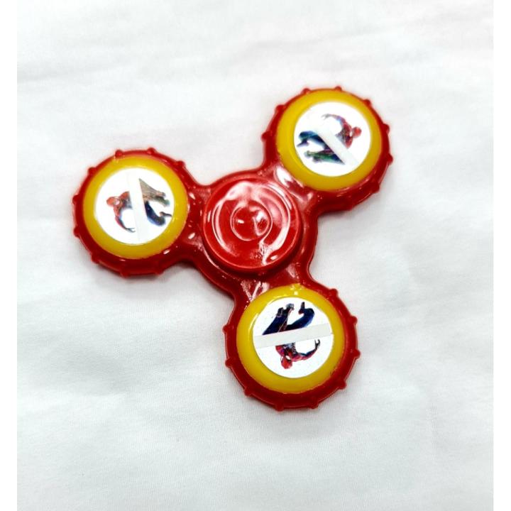 FRIDGET SPINNER Fidget Spinner Stress Reducer Toy-Multi Design Fidget Spinner Stress Reducer Toy - White and Black