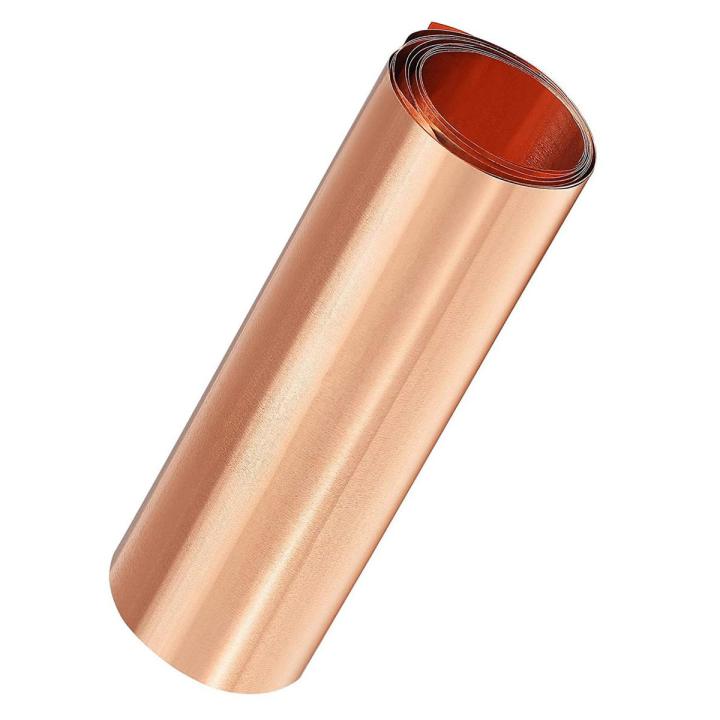 Copper Sheet Roll, Metal Foil Plate 1000mm x 100mm x 0.01mm