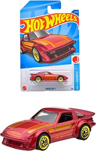 Hot Wheels (Mainline) Mazda RX-7 Chili Red, Scale - 1:64