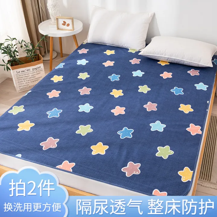Baby%20Wet%20Proof%20Pad%20Breathable%20Baby%20Waterproof%20Four%20Seasons%20Fitted%20Sheet%20Mattresses%20Protective%20Cover%20Children%20Sheets%20Washable%20Large%20Size%20-%20Image%202