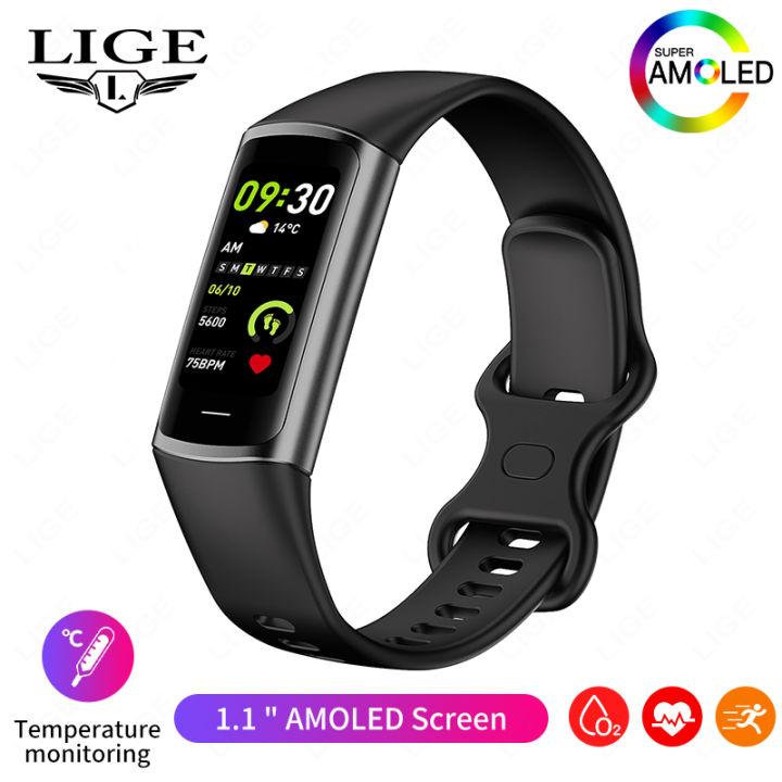 LIGE%201.1%20inch%20Sport%20Smart%20Bracelet%20Fitness%20Tracker%20for%20Man%20Women%20Band%20Waterproof%20Connected%20Tracker%20Smartwatch%20for%20Xiaomi%20Huawei%20-%20Image%203