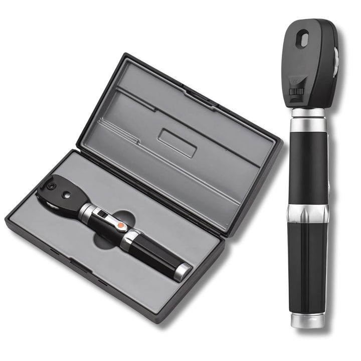 Direct Ophthalmoscope OP-10 Portable, Direct Ophthalmoscope With 5 Different Apertures, Ophthalmoscope Diagnostic Set For Eyes, For Doctors, Nurses, & Students GALAXY HEALTH CARE