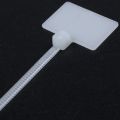 50Pcs Nylon Cable Tie Label Self-Locking Network Zipper Trim Wrap Ring Line Label. 