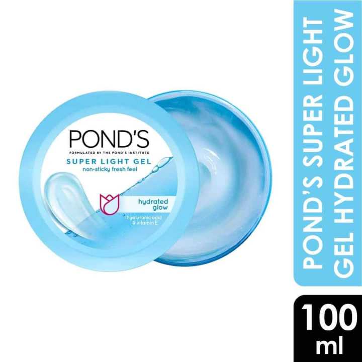 POND'S Super Light Gel 100ml Hydrated Glow With Hyaluronic Acid & Vitamin E ● Made in India quality 2025