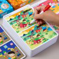 2-7-10 years old, fun to find differences, attention ladder training, hand-eye attention training games, find differences, books. 
