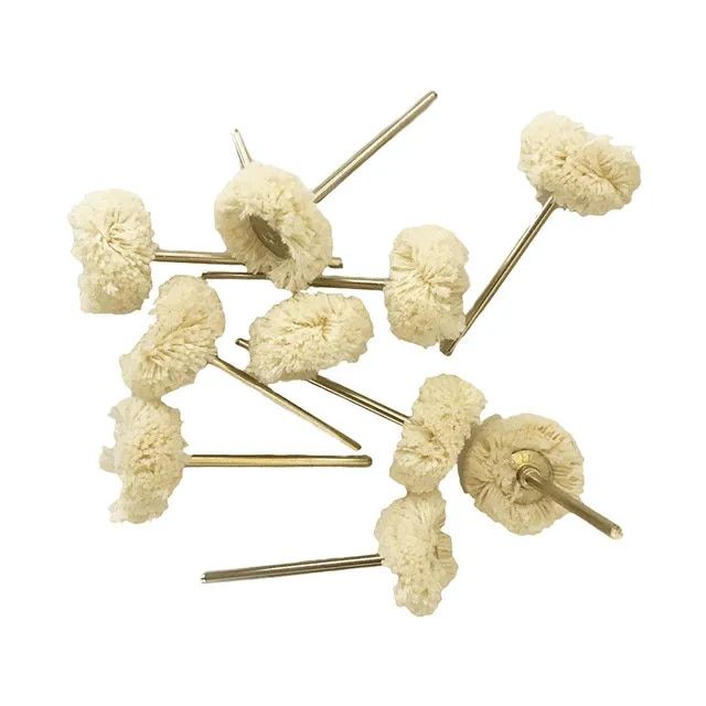 10pcs Dental Teeth Polisher Wool Cotton Material Polishing Wheel Prophy Brush Polishers for low speed straight handpiece 2.35mm