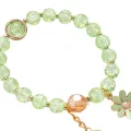 Girls Wrist Chain Faux Crystal Korean Style Beaded Bracelet. 