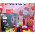 DEFENDER 12' Table Solar Fan / 12 Inch Solar Fan / 12v Dc Solar Fan 12 Inch. 